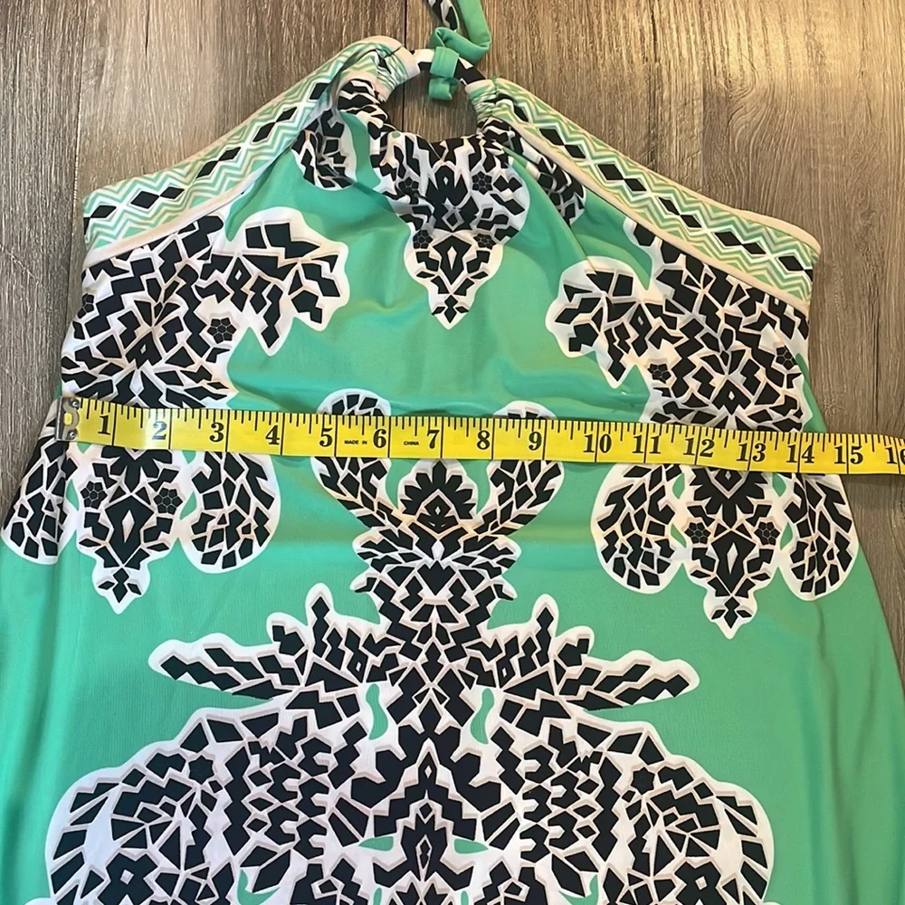INC International Concepts,Halter,High low dress,Tropical,Teal,multi color,small - Picture 10 of 12